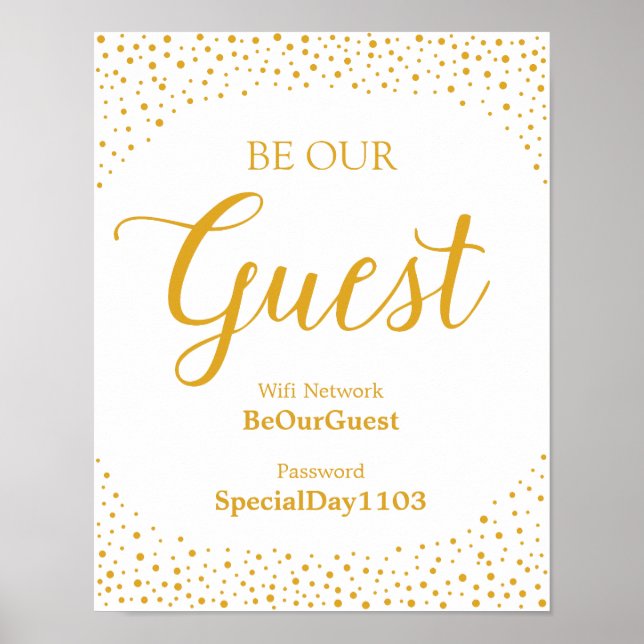 Poster Sinal De Casamento - Senha Wifi - Sinal De Casamen (Frente)