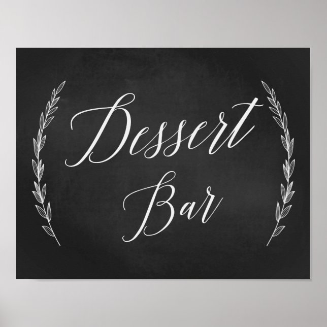 Poster Sinal de Casamento - Sinal de Bar de Deserto (Frente)
