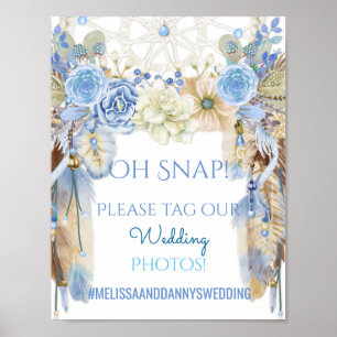 Póster Sinal de Casamento Tribal Boho Dream Catcher Fotos