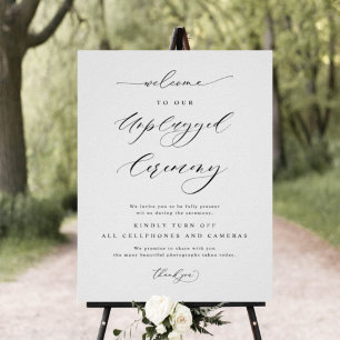 Poster Sinal de Casamento Vertical da Cerimônia de Cerimô