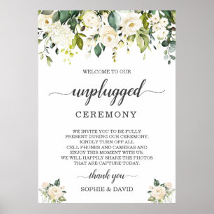 Poster Sinal de Cerimônia de Casamento Desplugado de Blus