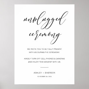 Poster Sinal de Cerimônia de Casamento Russo Moderno Desp
