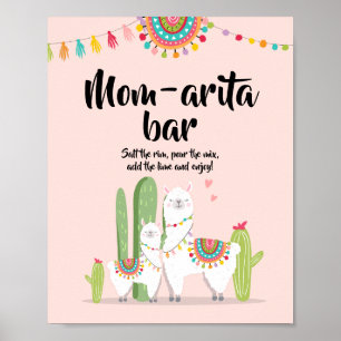 Poster Sinal de Chá da Mãe-Arita Margarita Bar Fiesta Lla