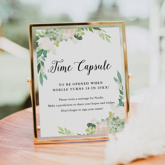 Poster Sinal de Chá de fraldas da cápsula DEVON (Criador carregado)