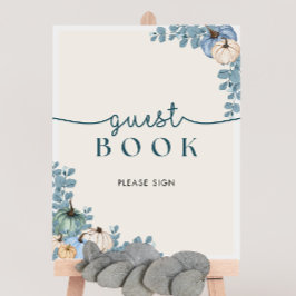 Poster Sinal de Chá de fraldas de Abóbora