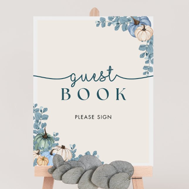 Poster Sinal de Chá de fraldas de Abóbora (Criador carregado)