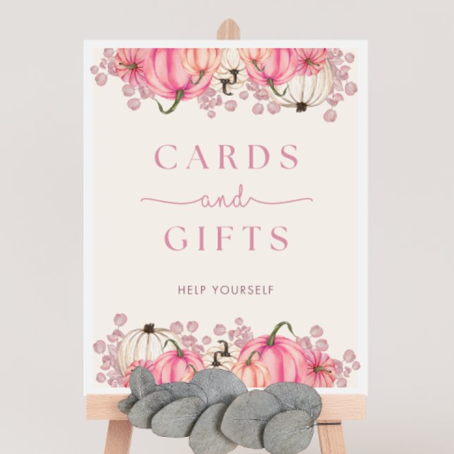 Poster Sinal de Chá de fraldas de Abóbora (Criador carregado)