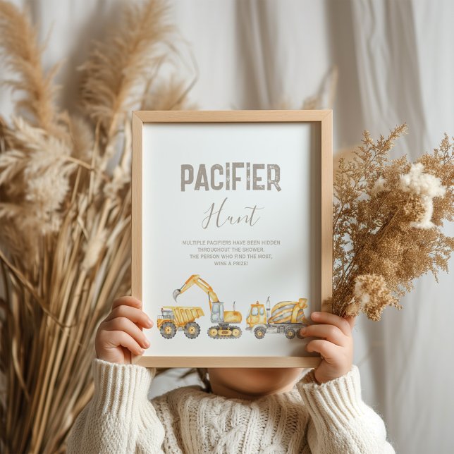 Poster Sinal de Chá de fraldas de Caça Pacificadora (Criador carregado)