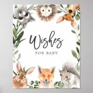 Poster Sinal De Chá de fraldas De Madeira