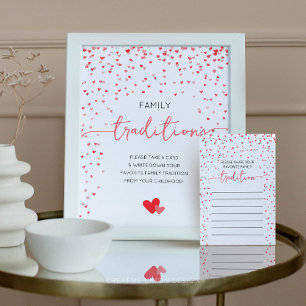 Poster Sinal de Chá de fraldas de Tradições da Família