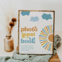 Sinal de Chá de fraldas Digital Sun Fotografia do