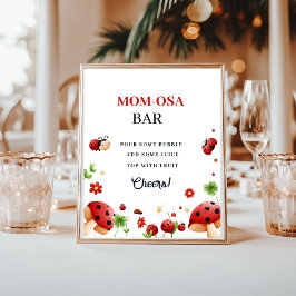 Poster Sinal de chá de fraldas Favor da Menina de praia