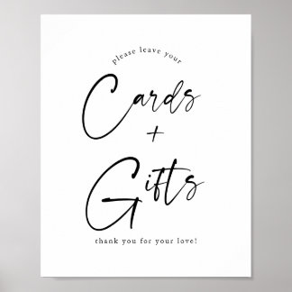 Poster Sinal de Chá de fraldas Moderno