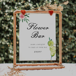 Poster Sinal de Chá de panela da Flor Mexicana Margarita