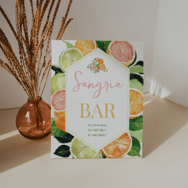 Poster Sinal de Chá de panela do Bar Sangria