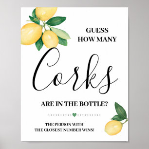 Poster Sinal de Chá do Corks Lemons