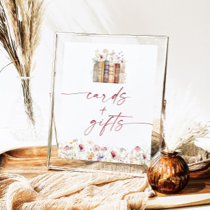 Poster Sinal de Chás de panela de Storybook Cartões e pre