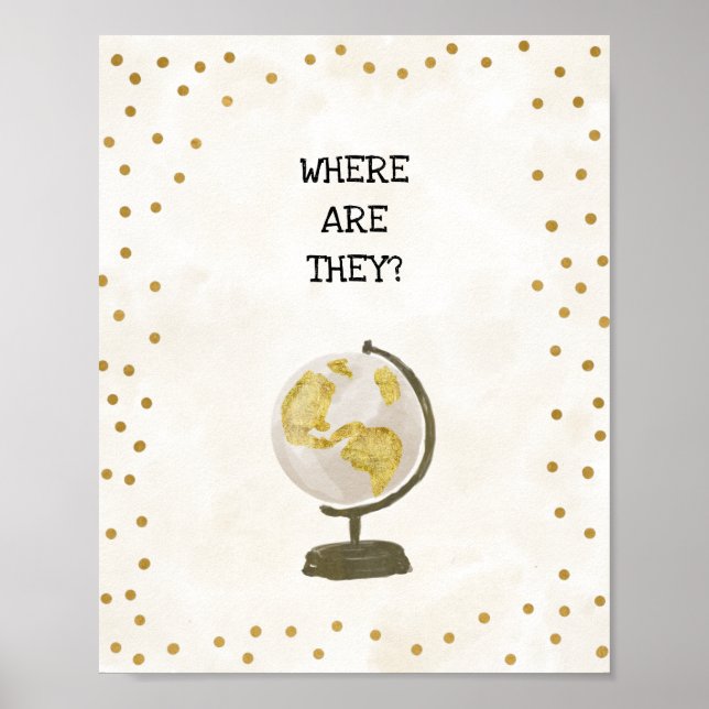 Poster Sinal de Chuveiro de Noiva De Senhorita a Senhora (Frente)