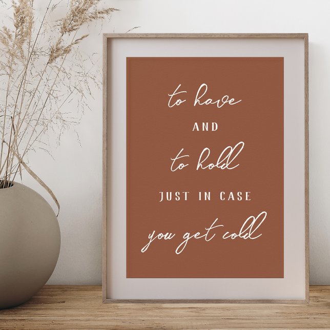 Poster Sinal de Cobertores de Casamento de Outono para Te (Criador carregado)