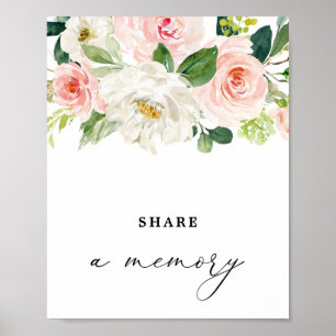 Poster Sinal de Compartilhar uma Memória de Funeral de Mu