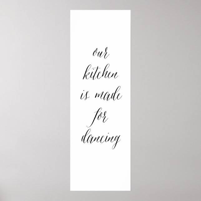 Poster Sinal de dança de cozinha 1 (Frente)