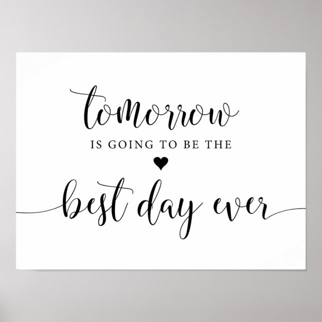 Poster Sinal de Decorações Rústicas para Jantar de Ensaio (Frente)