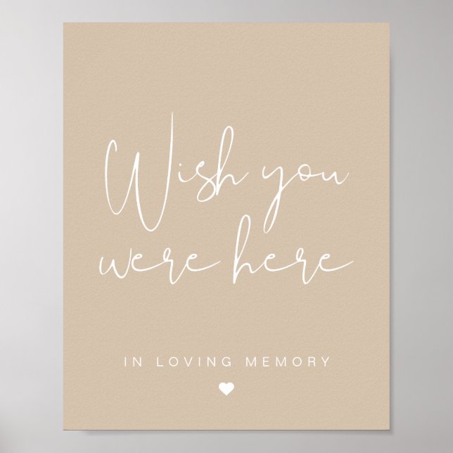 Poster Sinal de Desejo Boêmio INDIE Você Estava Aqui (Frente)