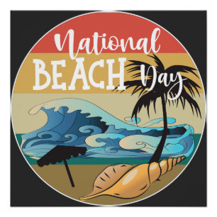 Póster Sinal de Dia Nacional da Praia