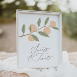 Poster Sinal de Doce e Tratamentos da Festa de aniversári