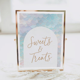 Poster Sinal de Doce e Tratamentos de Festa de aniversári