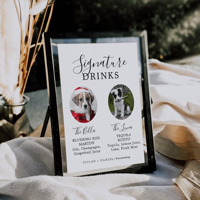 Poster Sinal de Dog Photo Signature (Criador carregado)