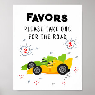 Poster Sinal de dois favoritos de segundo aniversário ráp