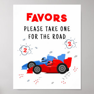 Poster Sinal de dois favoritos de segundo aniversário ráp