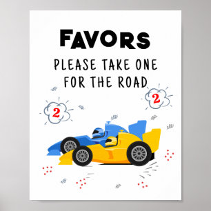Poster Sinal de dois favoritos de segundo aniversário ráp