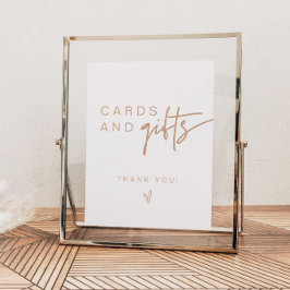 Poster Sinal de Dons e Cartões de Cerca de Tom da Terra M