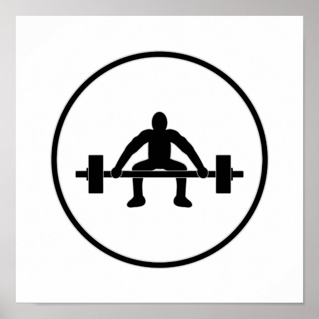 Poster Sinal de elevação de peso (Frente)