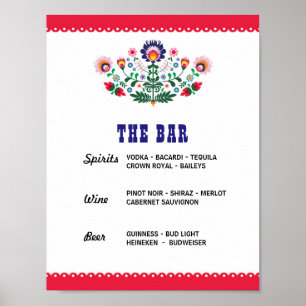 Poster Sinal de Engajamento do Evento de Festa The Bar