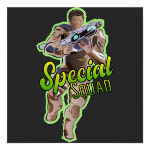 Póster Sinal de Equipe Esportiva Esquadrão Especial