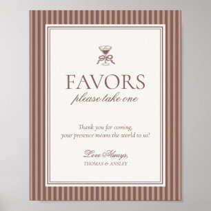Poster Sinal de Espresso Martini para Casamento com Amor