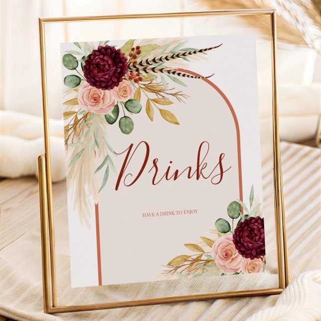 Poster Sinal de Estação de Bebidas Russas Ocidentais Pamp (Criador carregado)