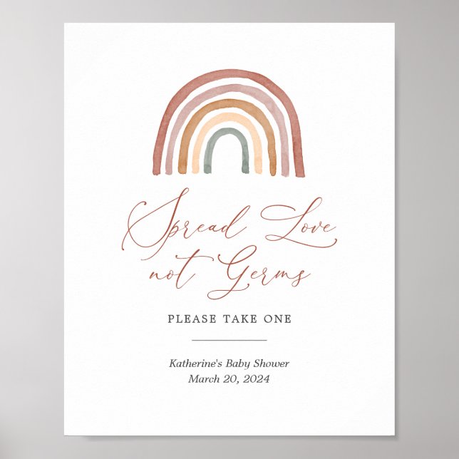 Poster Sinal de Estação de Saneamento do Chá de fraldas A (Frente)