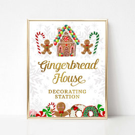 Poster Sinal de Estação Decoratória de Gingercake House