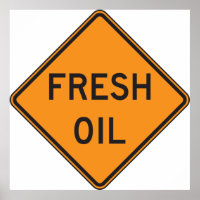 Sinal de Estrada de Petróleo Fresco
