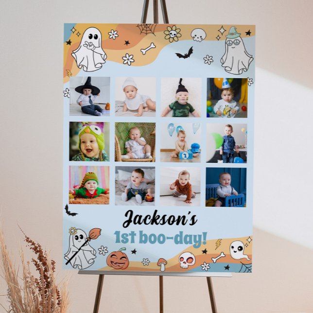 Poster Sinal de Etapa de Foto do Primeiro Ano do Groovy G (Criador carregado)