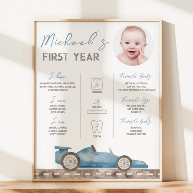 Poster Sinal de Etapa de Fotografia do Carro Race Retroat (Criador carregado)