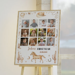 Poster Sinal de Etapa de Primeira Festa de aniversário do