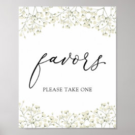 Poster Sinal de Favor da Respiração do Bebê Simples