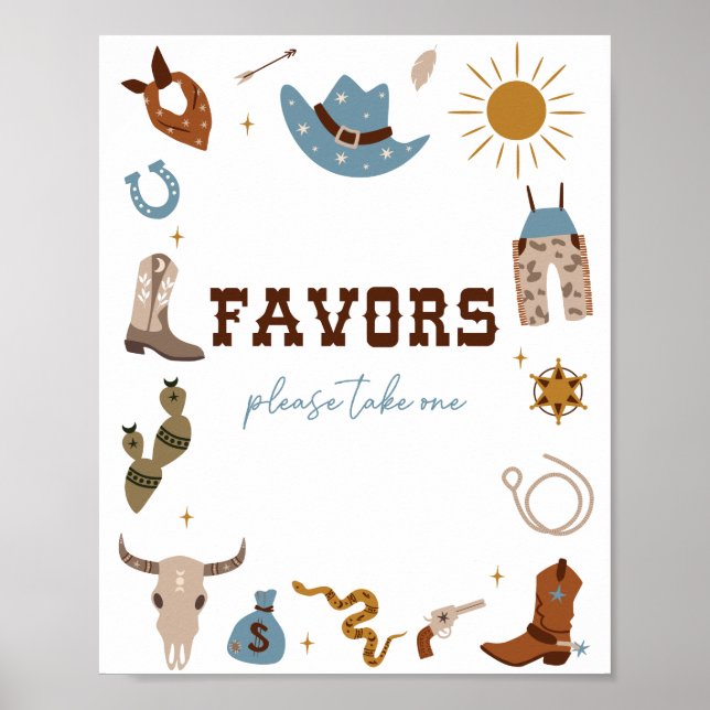 Poster Sinal de Favor de 1º Aniversário Rodeo (Frente)
