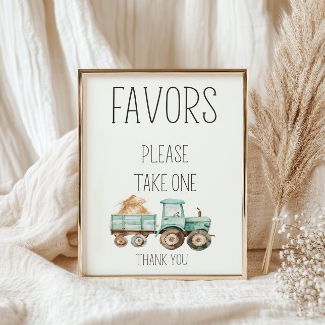 Poster Sinal de Favor de Chuveiro de Bebê da Fazenda Pequ (Criador carregado)