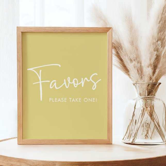 Poster Sinal de Favor de Chuveiro Simples Oh Bebê Amarelo (Criador carregado)